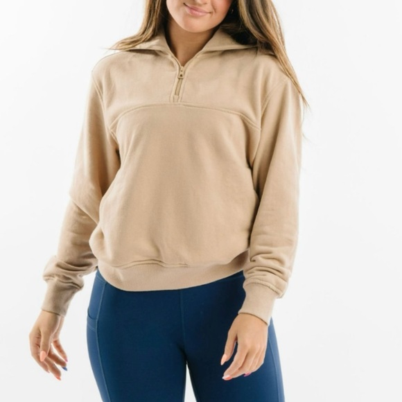 ZYIA Jackets & Blazers - ZYIA Active 1/4 Zip Cowl Pocket Jacket Size M